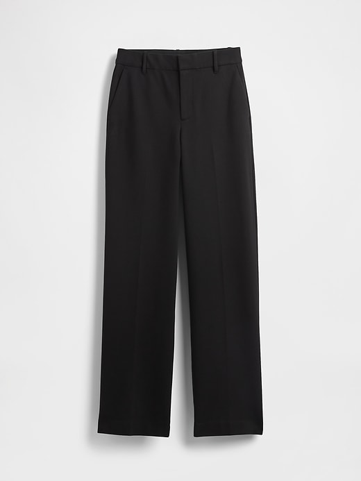 Image number 7 showing, High Rise Ponte Wide-Leg Pants