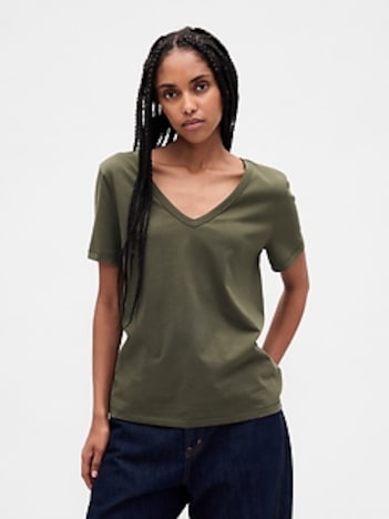 Organic Cotton VintageSoft V-Neck T-Shirt