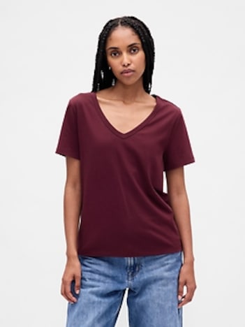 Organic Cotton VintageSoft V-Neck T-Shirt