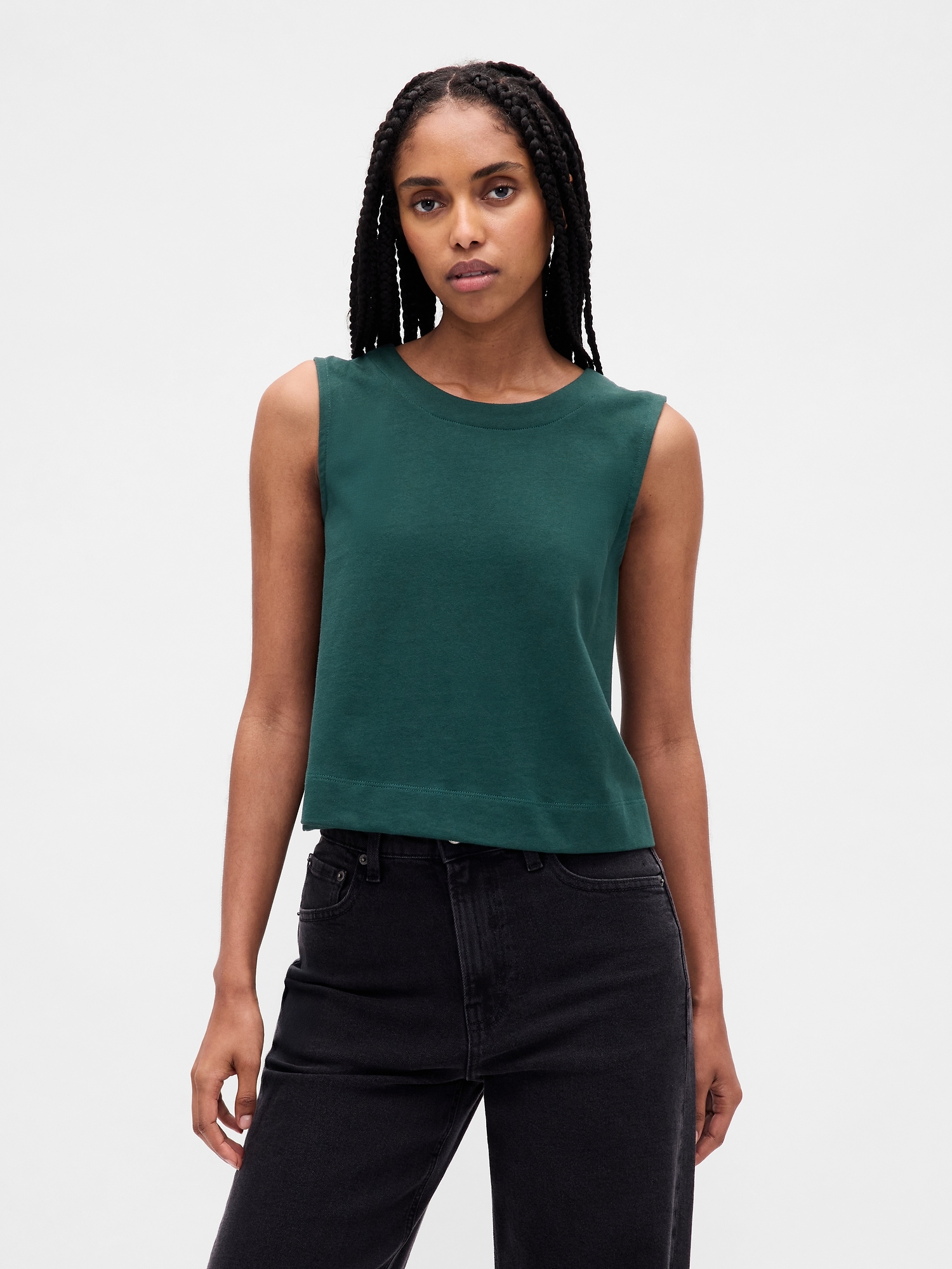 Gap Heavyweight Organic Cotton Shell Tank Top