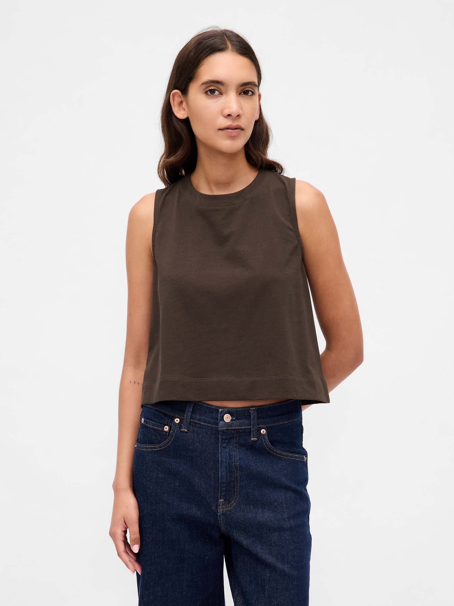 Gap Heavyweight Organic Cotton Shell Tank Top