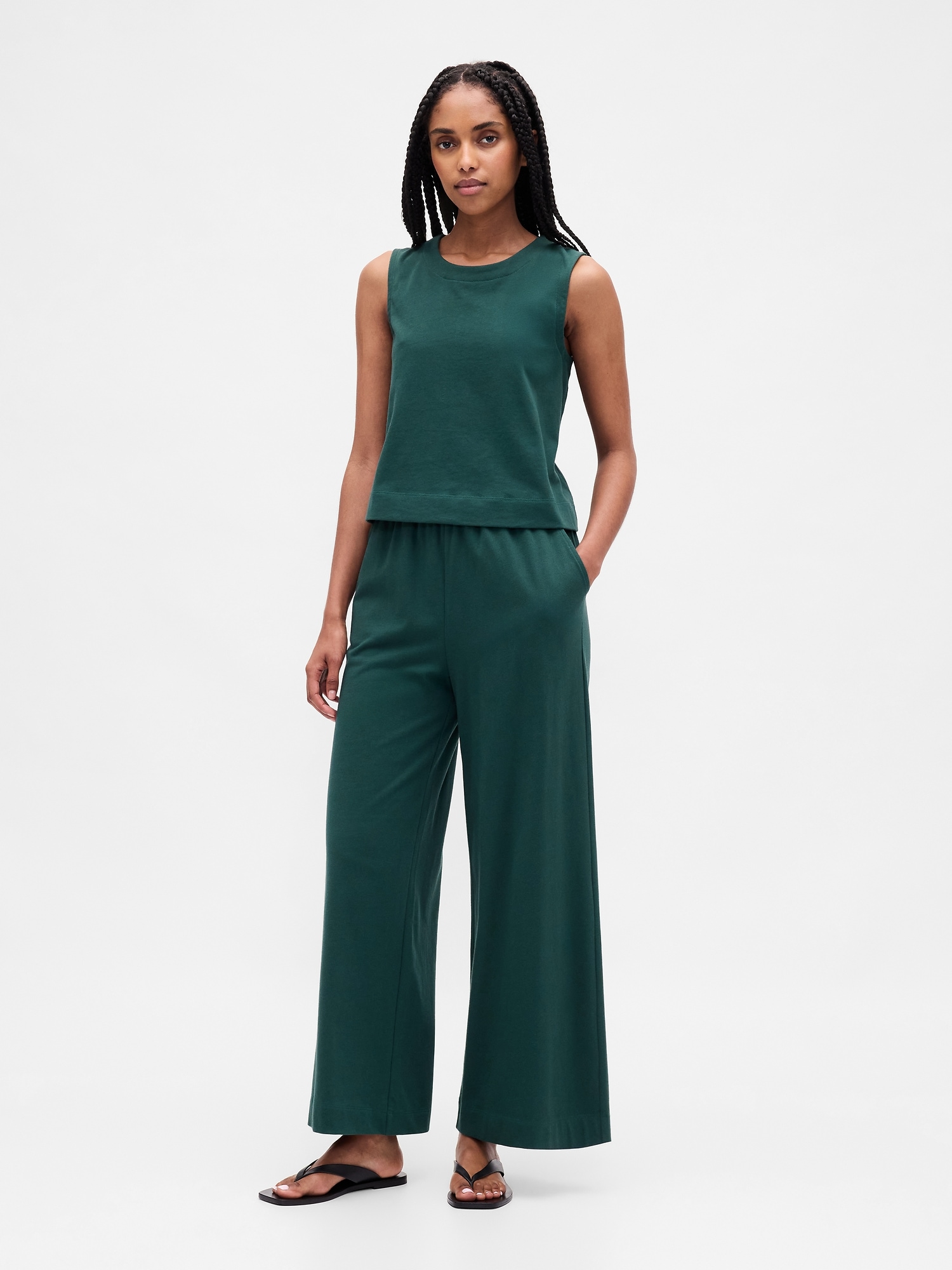 Gap Heavyweight Organic Cotton Wide-leg Pants