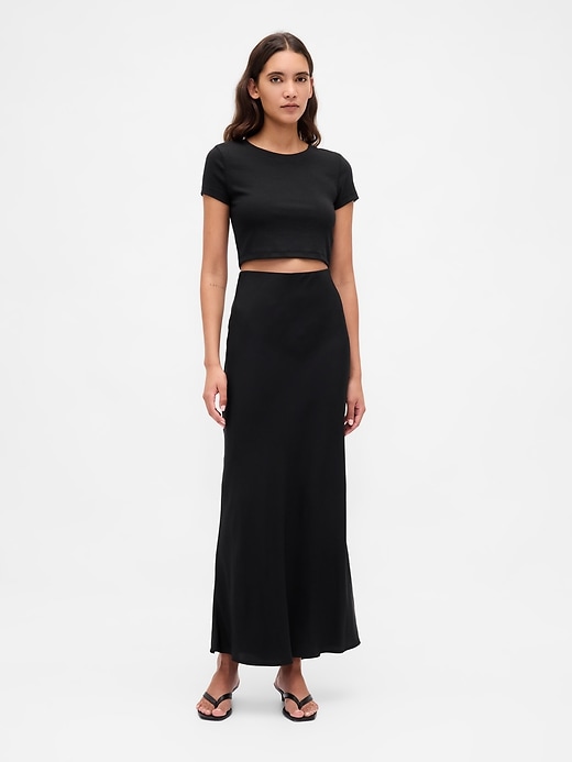 Image number 1 showing, Maxi Slip Skirt