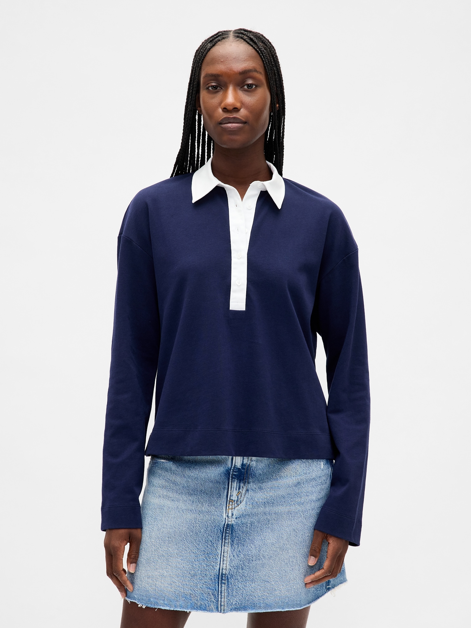 Organic Cotton VintageSoft Heavyweight Polo Shirt - Blue