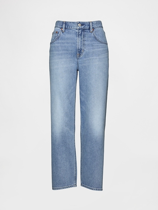 Image number 7 showing, Mid Rise Relaxed Crop Jeans
