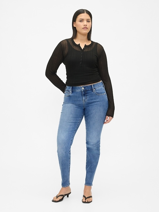 Image number 5 showing, Low Rise True Skinny Jeans