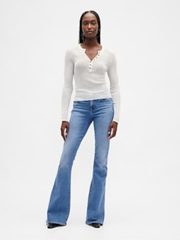 Low Rise Flare Jeans