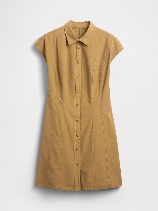 Image number 7 showing, Poplin Seamed Shirtdress