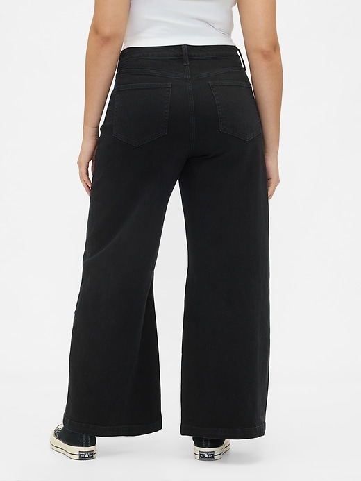 Image number 6 showing, Sky High Rise Stride Wide-Leg Jeans