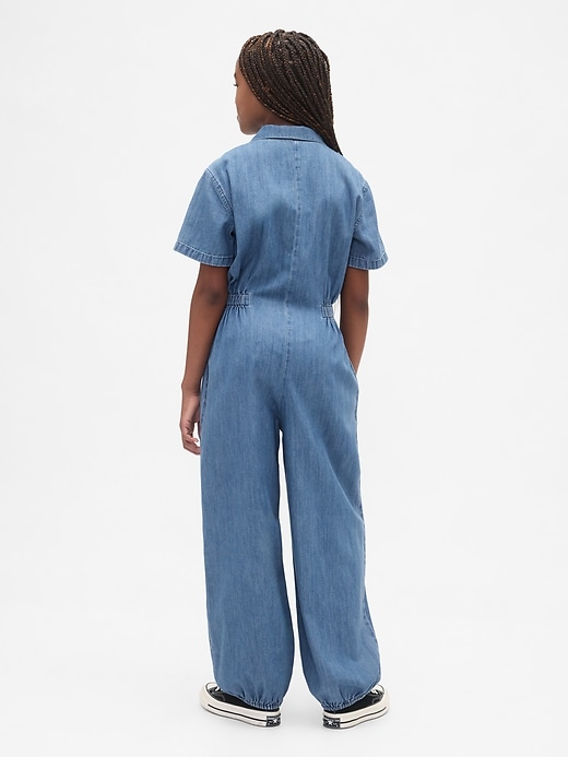 Image number 3 showing, Kids Denim Jogger Jumpsuit