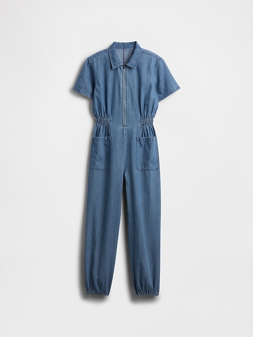 Image number 2 showing, Kids Denim Jogger Jumpsuit