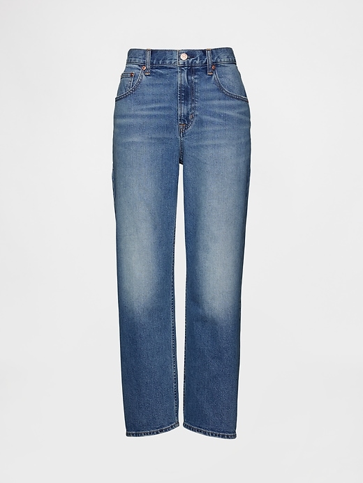 Image number 7 showing, Mid Rise Relaxed Crop Jeans