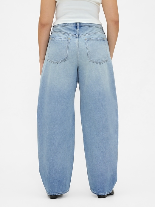 Image number 6 showing, High Rise Baggy Barrel Jeans