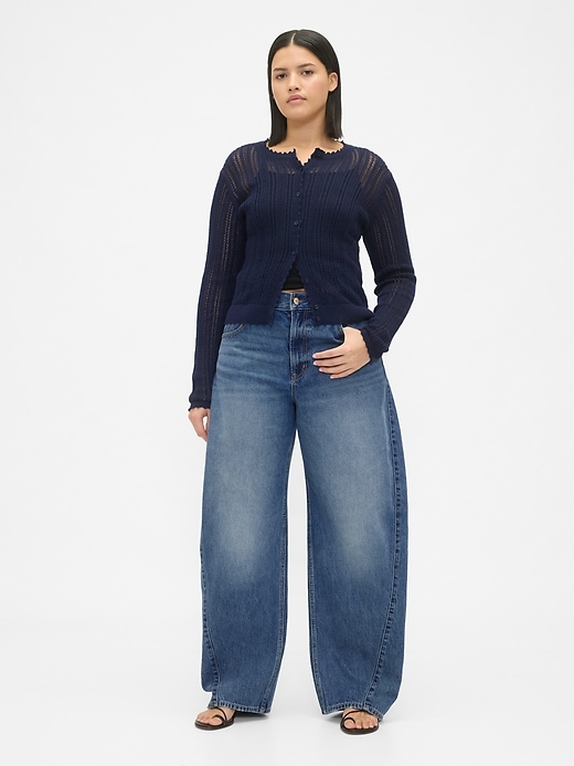 Image number 5 showing, High Rise Baggy Barrel Jeans