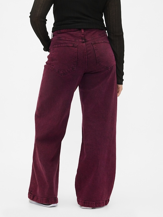 Image number 6 showing, High Rise Stride Wide-Leg Jeans