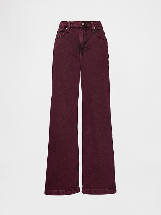 Image number 7 showing, High Rise Stride Wide-Leg Jeans