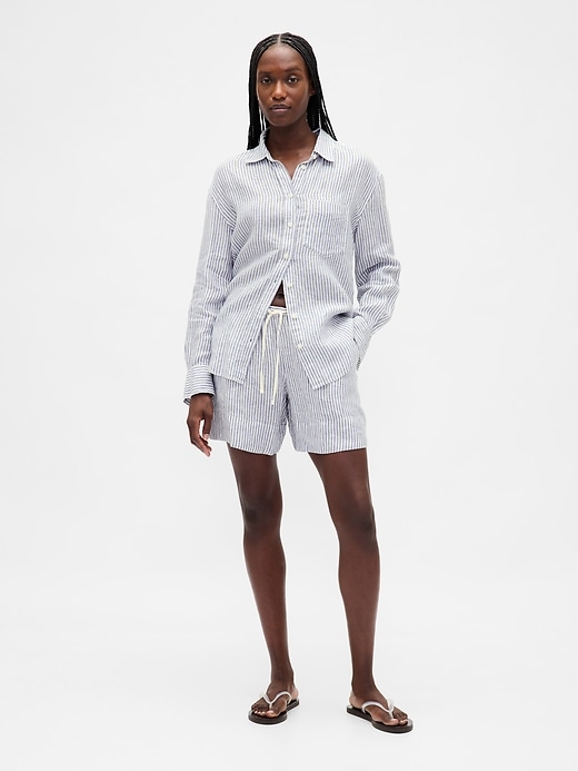 Image number 1 showing, 100% Linen Easy Shorts