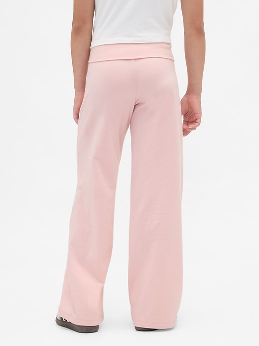 Image number 4 showing, Kids Wide-Leg Foldover Leggings