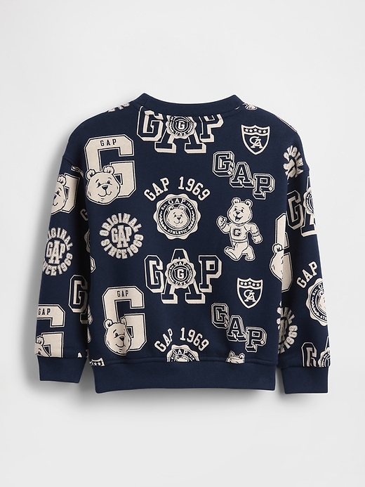 Image number 2 showing, Baby & Toddler VintageSoft Varsity Bear Sweatshirt
