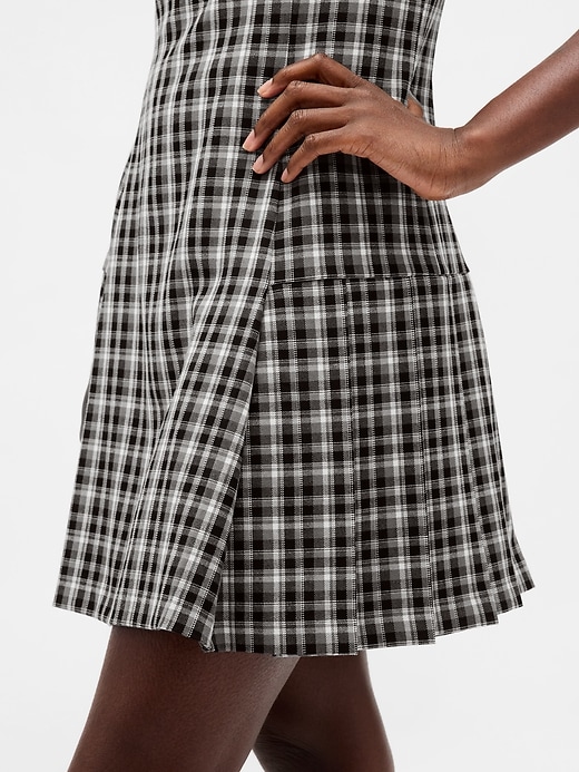 Image number 4 showing, Square-Neck Pleated Mini Dress