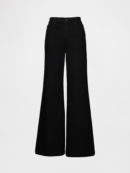 Image number 7 showing, High Rise Wide Flare Jeans
