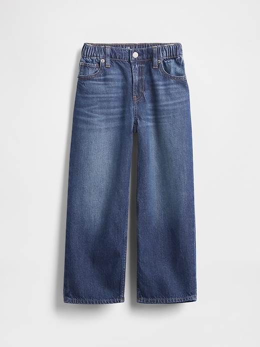 Image number 2 showing, Kids Mid Rise UltraSoft Relaxed Crop Jeans