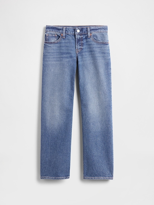 Image number 2 showing, Kids Low Rise UltraSoft Relaxed Straight Jeans