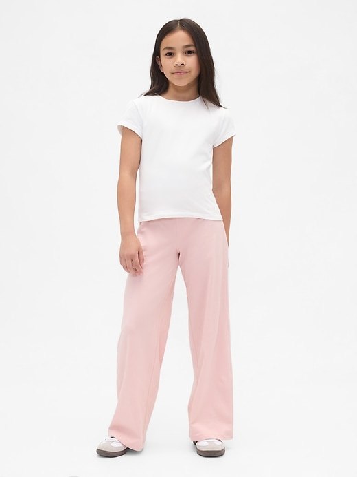 Image number 1 showing, Kids Wide-Leg Foldover Leggings