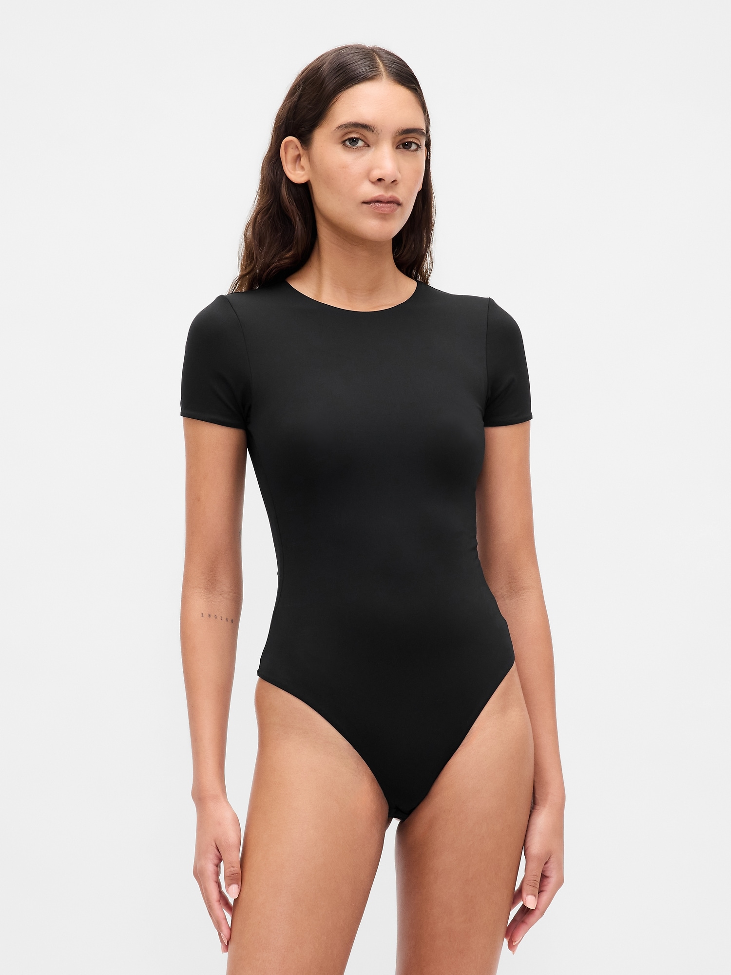 SecondSkin T-Shirt Bodysuit - Black