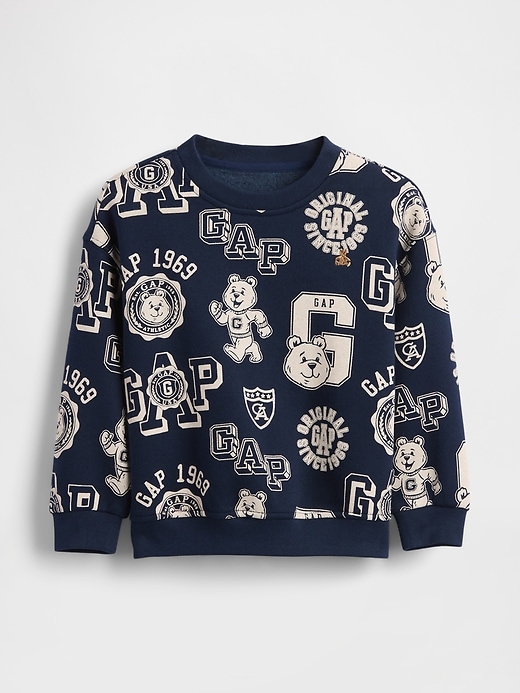 Image number 1 showing, Baby & Toddler VintageSoft Varsity Bear Sweatshirt