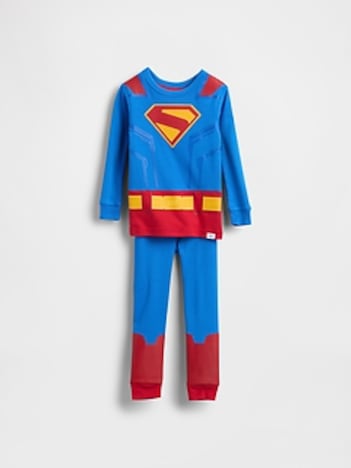 Baby & Toddler Organic Brushed Cotton Superman PJ Set