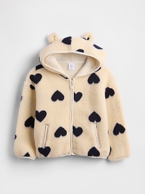 Baby & Toddler Sherpa Bear Zip Hoodie