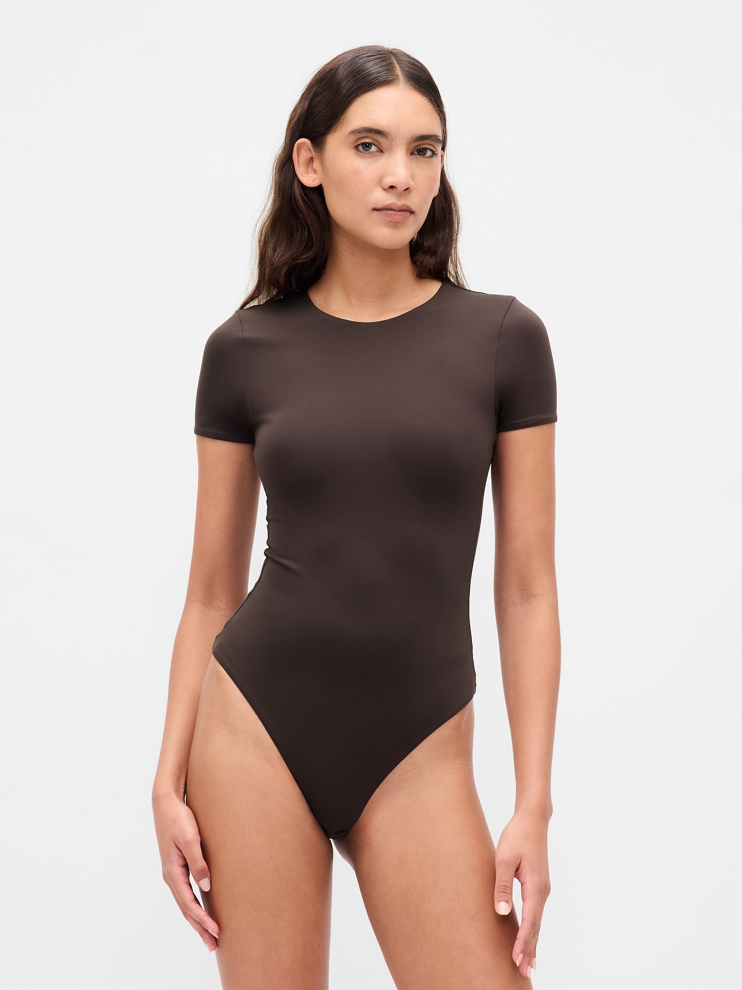 SecondSkin T-Shirt Bodysuit - Brown