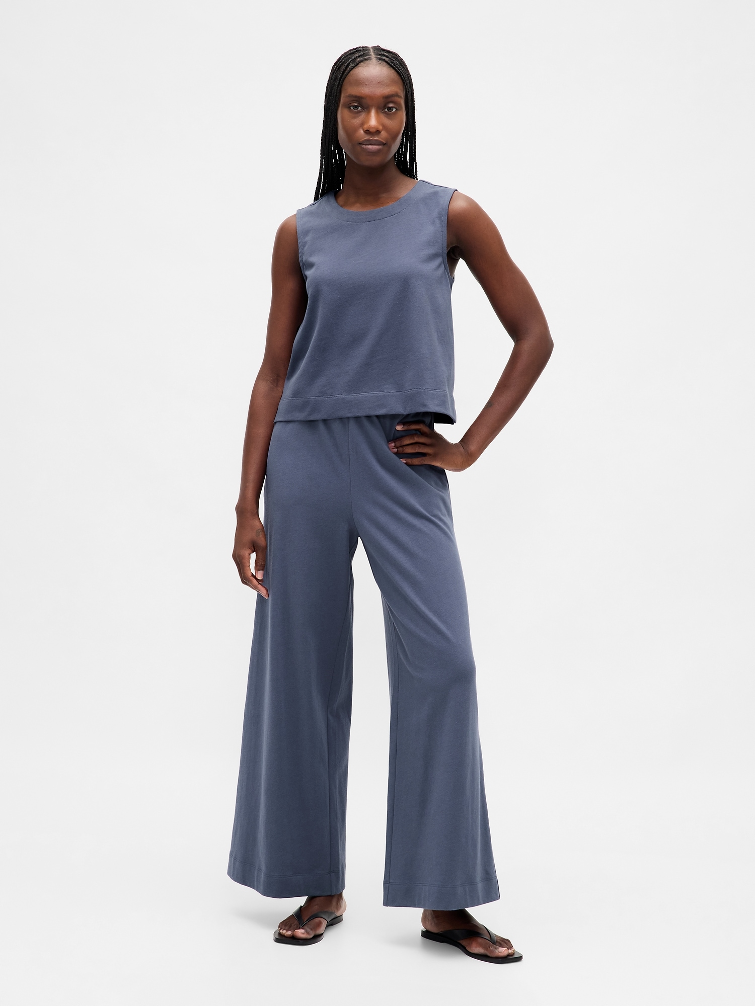 Gap Heavyweight Organic Cotton Wide-leg Pants