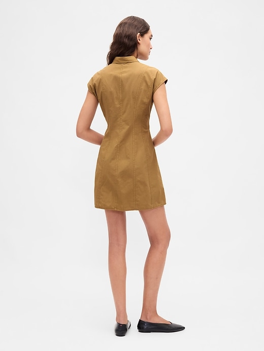 Image number 2 showing, Poplin Seamed Shirtdress