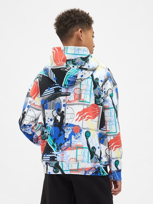 Image number 3 showing, Kids VintageSoft Relaxed Graphic Hoodie