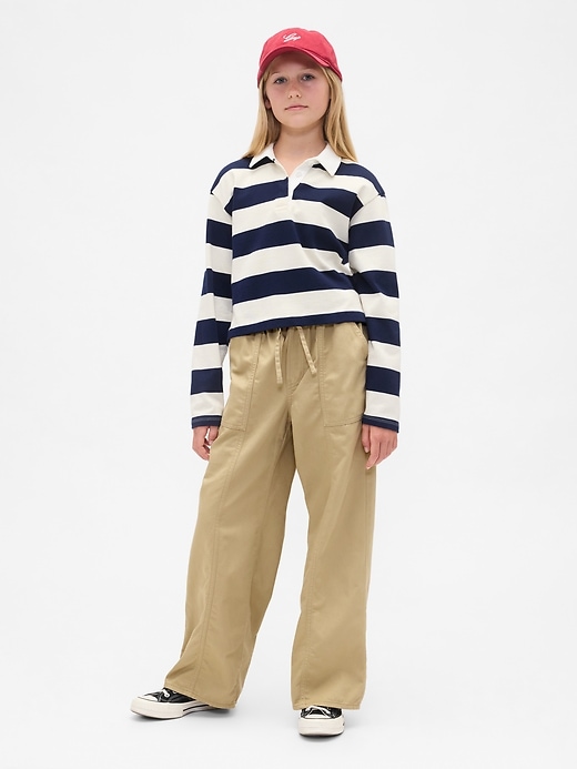 Image number 1 showing, Kids Uniform Easy Wide-Leg Pants