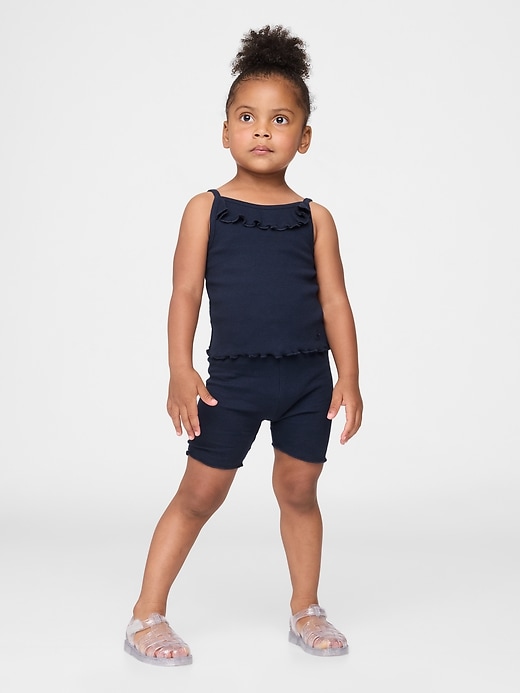 Image number 2 showing, Baby & Toddler Ruffle Rib Outfit Set