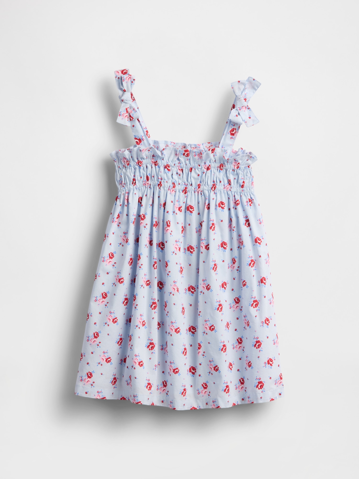 Baby & Toddler Smocked Bow-Strap Dress - Blue