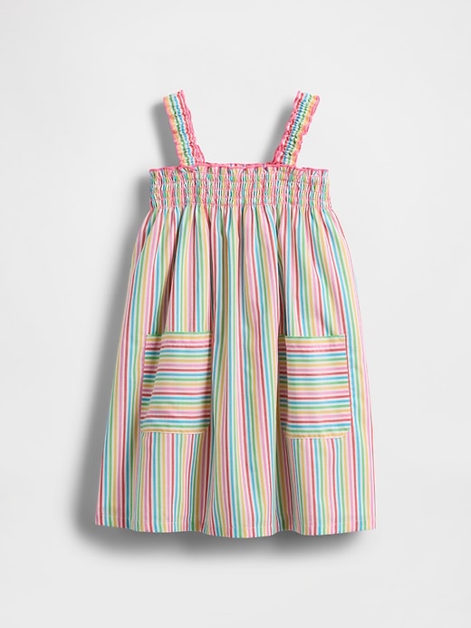 Image number 1 showing, Baby & Toddler Smocked Poplin Dress