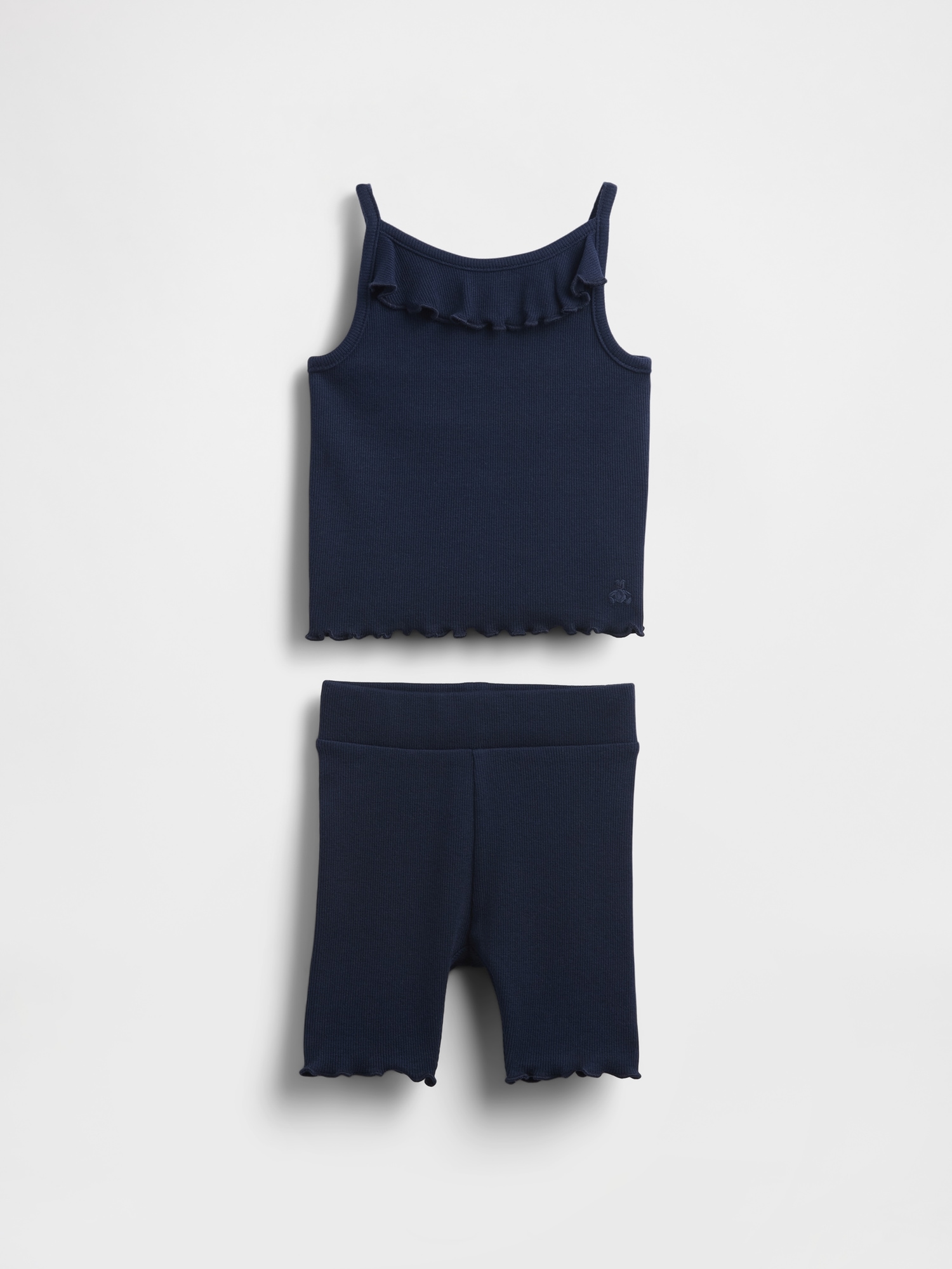 Baby & Toddler Ruffle Rib Outfit Set - Blue