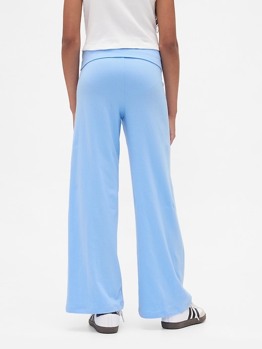 Image number 4 showing, Kids Wide-Leg Foldover Leggings