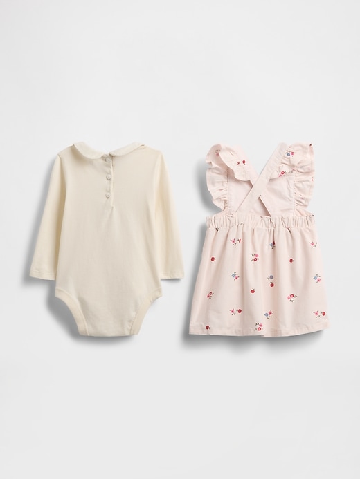 Image number 2 showing, Baby Cord Overall Outfit Set