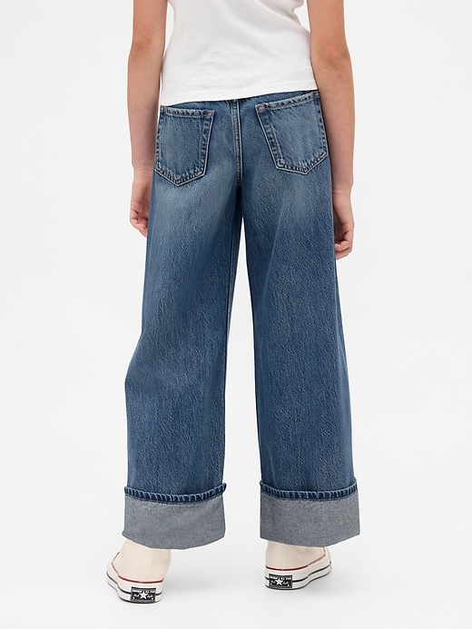 Image number 4 showing, Kids Low Rise Easy Wide-Leg Baggy Jeans