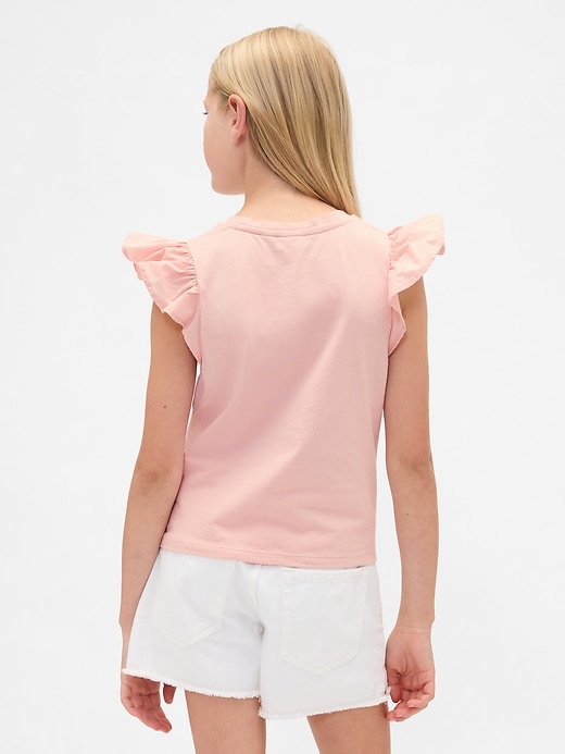 Image number 3 showing, Kids Flutter-Sleeve T-Shirt