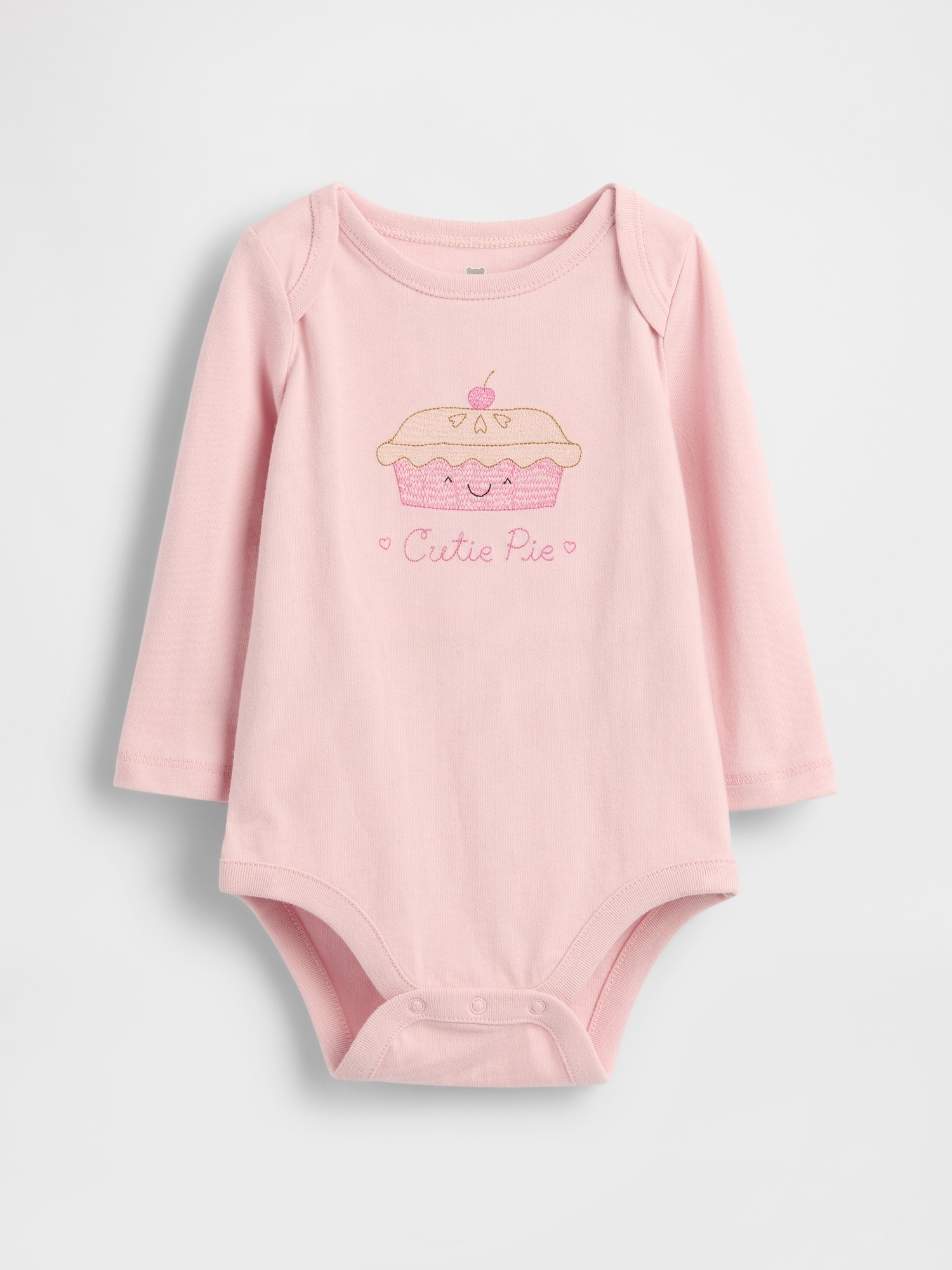 Gap Baby First Favorites Organic Cotton Graphic Bodysuit In Pink