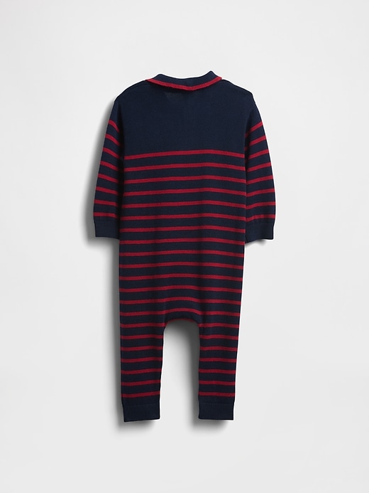 Image number 2 showing, Baby Polo Sweater One-Piece