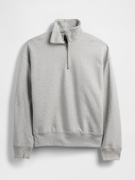 Image number 3 showing, Heavyweight Oversized Quarter-Zip Pullover