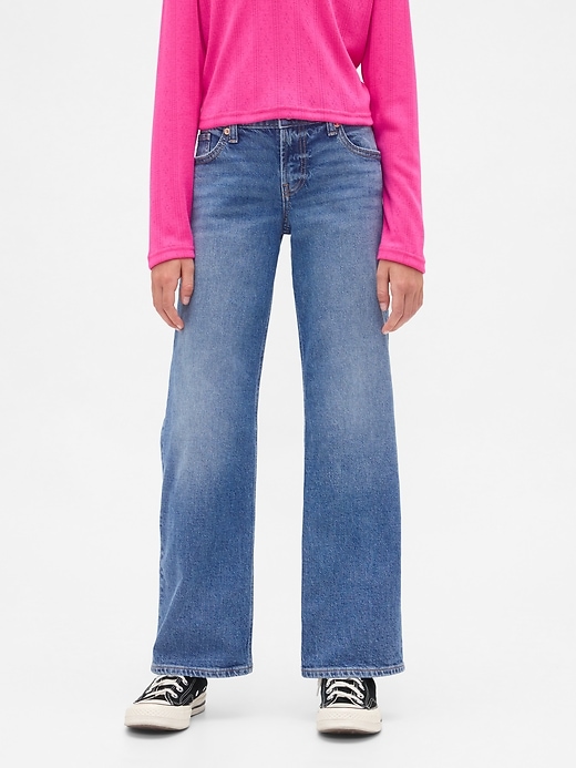 Image number 3 showing, Kids Low Rise UltraSoft Relaxed Straight Jeans