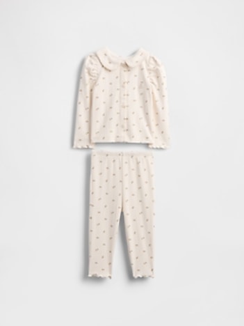 Baby Pointelle Rib Outfit Set